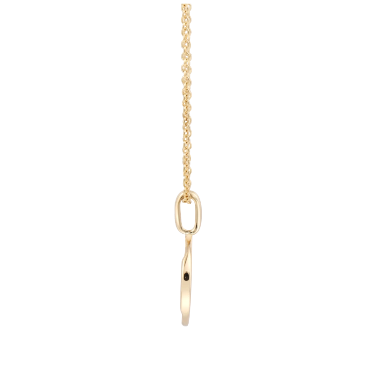 Solar Seal 14K Solid Gold Necklace - YE-UX