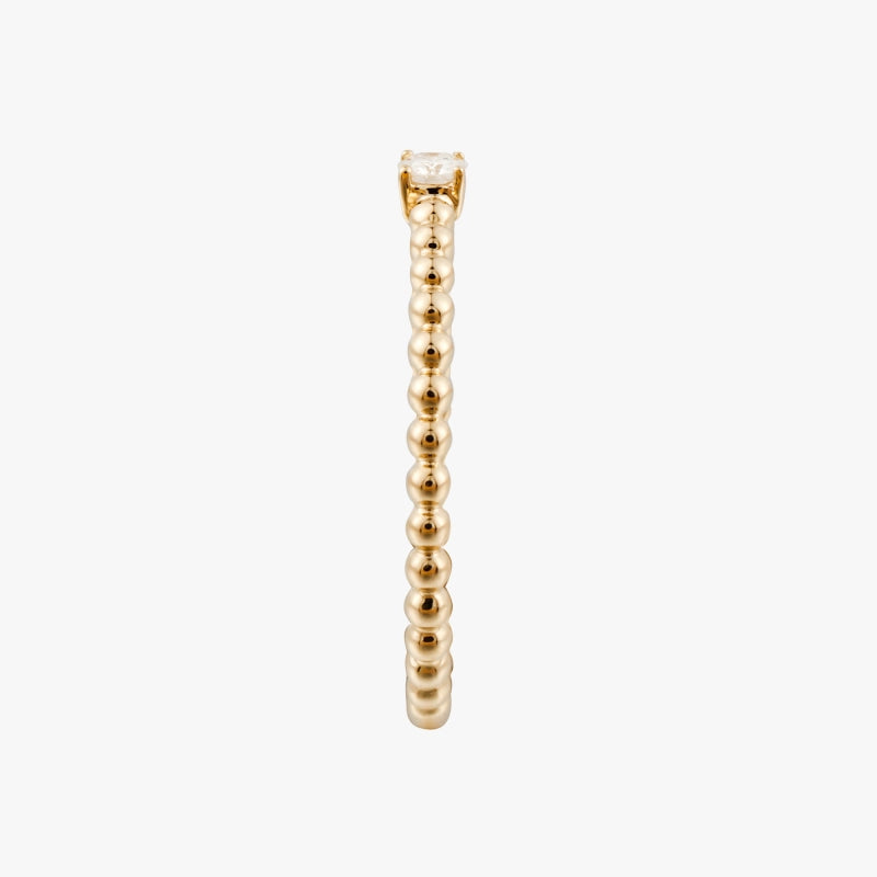 Aurelie 14K Solid Gold Solitaire Diamond Ring - YE-UX