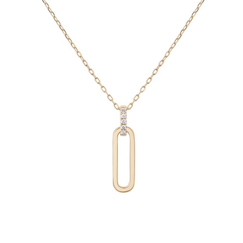 Astrid 14K Solid Gold Diamond Necklace - YE-UX