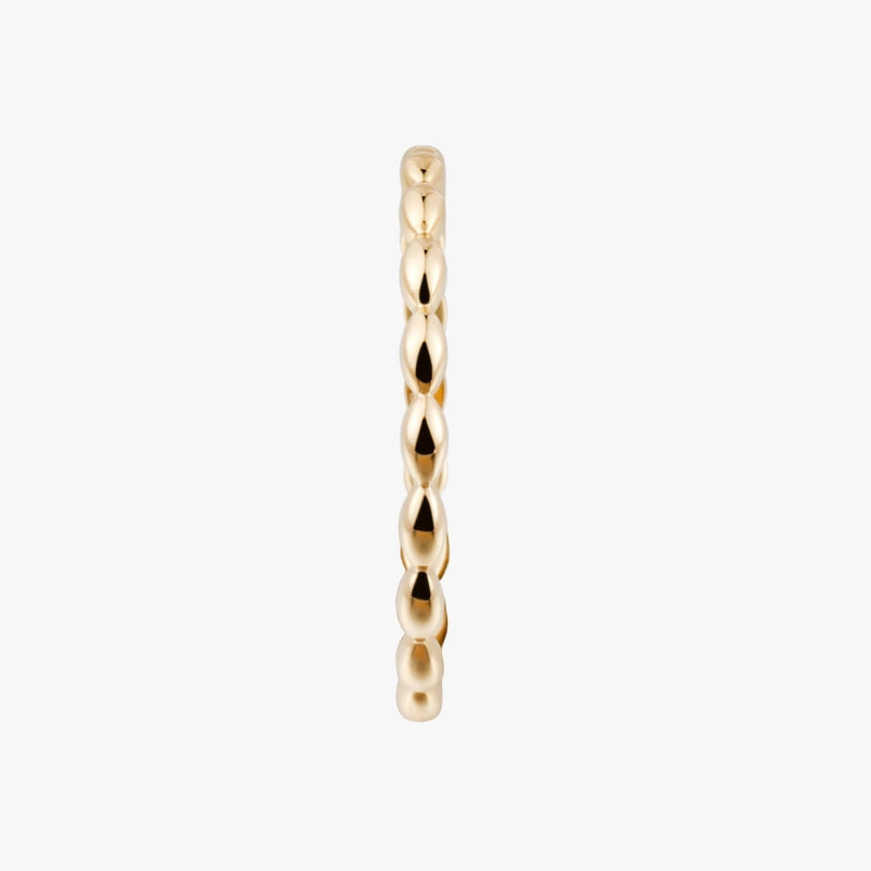Monique 14K Solid Gold Bead Ring - YE-UX