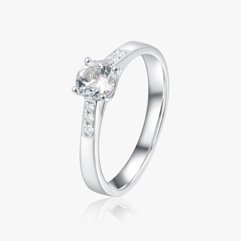 Bria 14KW Solid Gold Bridal Ring - YE-UX