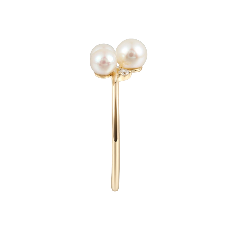 Ellianna 14K Solid Gold  Pearl and Diamond Ring - YE-UX