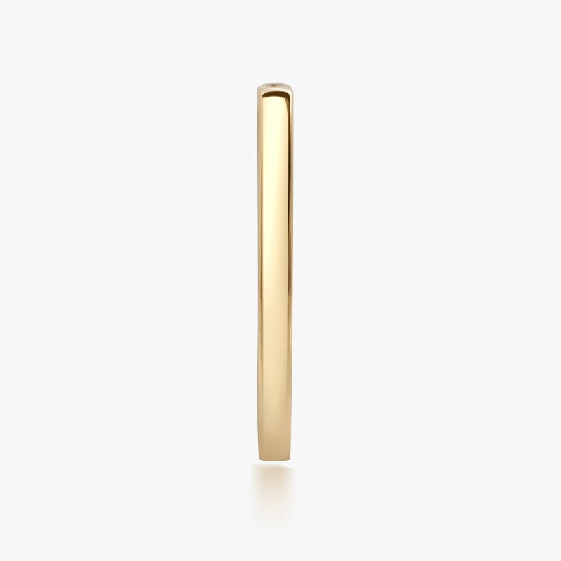 Morgan 14K Solid Gold Diamond Bar Ring - YE-UX