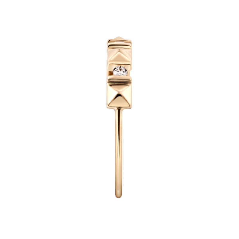 Mikayla 14K Solid Gold Rivet Diamond Ring - YE-UX