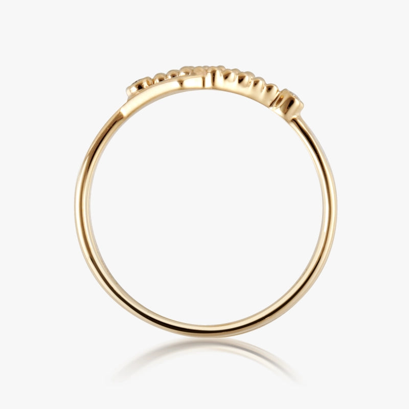 Elliott 14K Solid Gold Rhombus Diamond Ring - YE-UX
