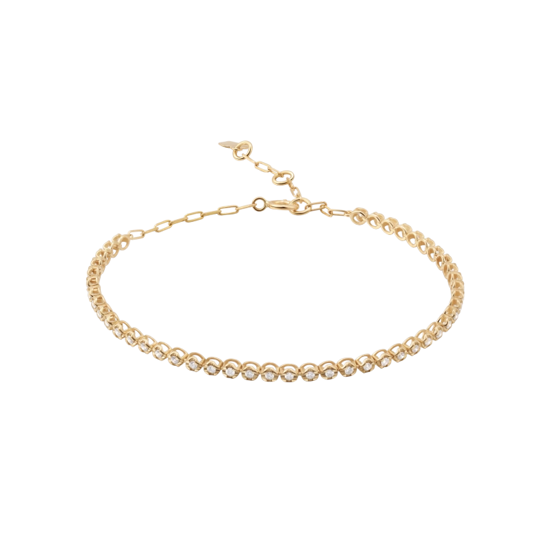 Carla 14K Solid Gold Diamond Bracelet - YE-UX