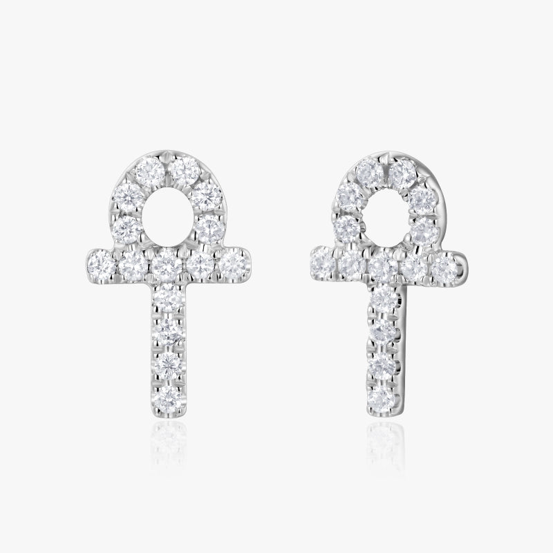 Giovanna 14K Solid Gold Diamond Earring - YE-UX